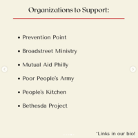 Organizations to Support Infographic