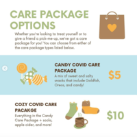 Care Package Options flyer