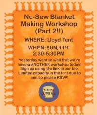 No-Sew Blanket Making Workshop (Part 2) flyer