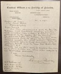 Letter from Norman Penney to Rufus Jones 1905 January 20