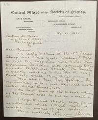 Letter from Norman Penney to Rufus Jones 1905 November 27