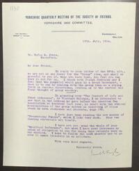 Letter from Ernest E. Taylor to Rufus Jones 1914 July 13