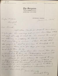 Letter from Howard L. Carey to Rufus Jones 1915 June 10