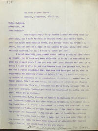 Letter from Clarence M. Case to Rufus Jones 1915 April 25