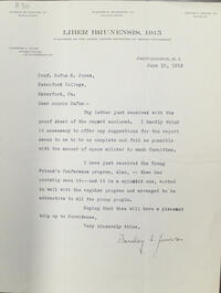 Letter from Barclay L. Jones to Rufus Jones 1915 June 10