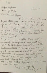 Letter from Barclay L. Jones to Rufus Jones 1915