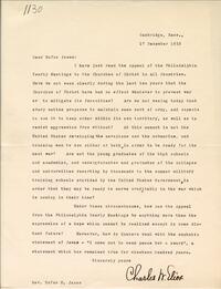 Letter from Charles W. Eliot to Rufus Jones 1923 December 17