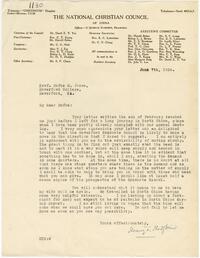 Letter from Henry T. Hodgkin to Rufus Jones 1924 July 7