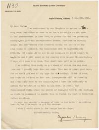 Letter from Augustus T. Murray to Rufus Jones 1924 May 16