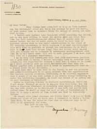 Letter from Augustus T. Murray to Rufus Jones 1924 August 4