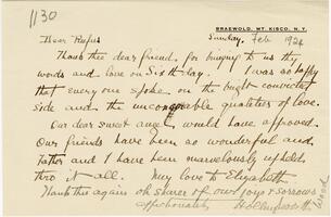 Letter from Hollingsworth Wood to Rufus Jones 1924 February