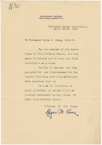 Letter from Edgar M. Ross to Rufus Jones 1924 April 28