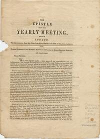 The epistle from the Yearly Meeting, held in London, by adjournments, from the 18th of the Fifth Month to the 28th of the same, inclusive, 1853 to the Quarterly and Monthly Meetings of Friends in Great Britain, Ireland, and elsewhere