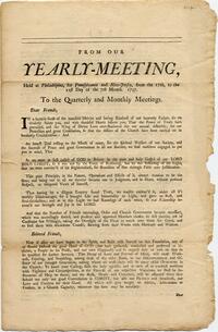 From our yearly-meeting, held at Philadelphia, for Pennsylvania and New-Jersey, from the 17th, to the 21st day of the 7th Month.  1737