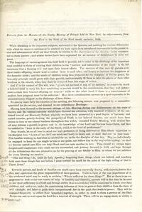 Extracts from the minutes of the Yearly Meeting of Friends held in New-York, by adjournments, from the First to the Sixth of the Sixth month, inclusive, 1855