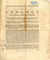 An apology for the people called Quakers.