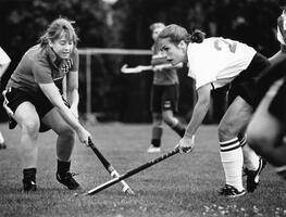 Field hockey stick obstruction