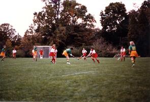 Midfield field hockey play