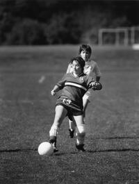 Trapping the soccer ball