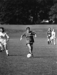 Dribbling the soccer ball with space