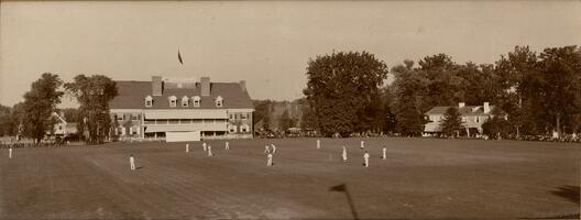 Philadelphia Cricket Team Playing an Enlish Team at Merion Cricket Grounds, Philadelphia