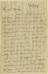 Letter from Catharine Jones Cadbury to Mother, 1919 July 20