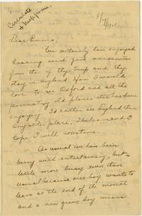 Letter from Catharine Cadbury to Emma, 1923 May 29