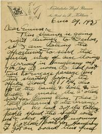 Letter from William Warder Cadbury to Emma Cadbury, 1925 June 29