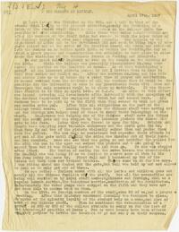 Letter from William Warder Cadbury with Title &quot;The Closing of Lingnan&quot;, 1927 April 17