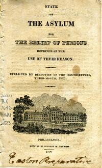 Friends Hospital Annual Report, 1823