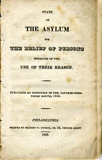 Friends Hospital Annual Report, 1826