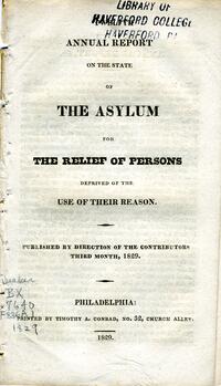 Friends Hospital Annual Report, 1829