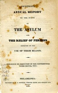 Friends Hospital Annual Report, 1831