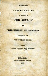 Friends Hospital Annual Report, 1834