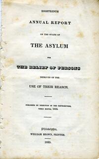 Friends Hospital Annual Report, 1835