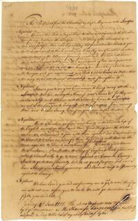 Cherokee's message to the Lenapis, June 4, 1758