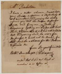 Abraham Bomper's letter to Israel Pemberton, June 8, 1758