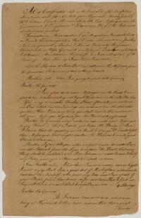 Minutes of Conference between the Governor & Teedyuscung, June 12, 1758