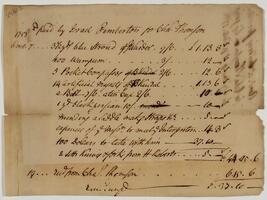 Bills and Receipts, June 19, 1758