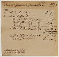 Bills and Receipts, June 19, 1758