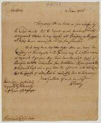 Governor Denny's letter to Provincial Commissioners, June 19, 1758