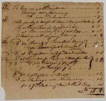 Bills and Receipts, June 20, 1758