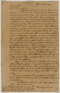 Israel Pemberton's letter to George Brown, June 29, 1758