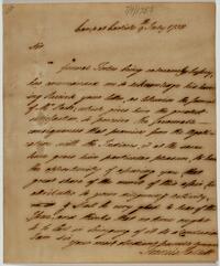 Francis Hackett's letter to Israel Pemberton, July 9, 1758