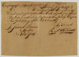 Bills and Receipts, July 22, 1758