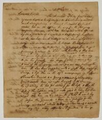 Nathaniel Holland's letter to Israel Pemberton, August 4, 1758