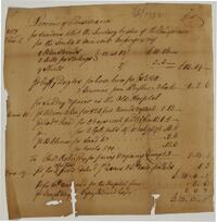 Bills and Receipts, August 5, 1758