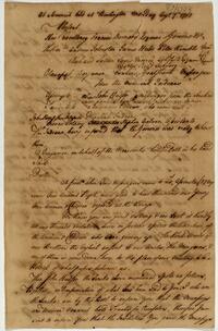 Minutes of a Conference between the Indians and the Governor of New Jersey, August 7, 1758