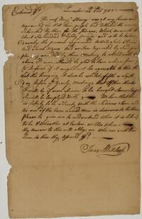 Isaac Whitelock's letter to Israel Pemberton, August 24, 1758