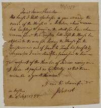 Vollest's letter to Israel Pemberton, September 4, 1758